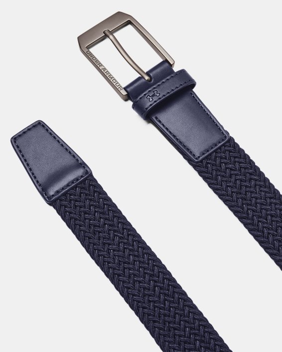 Men's UA Drive Braided Belt, Blue, pdpMainDesktop image number 0